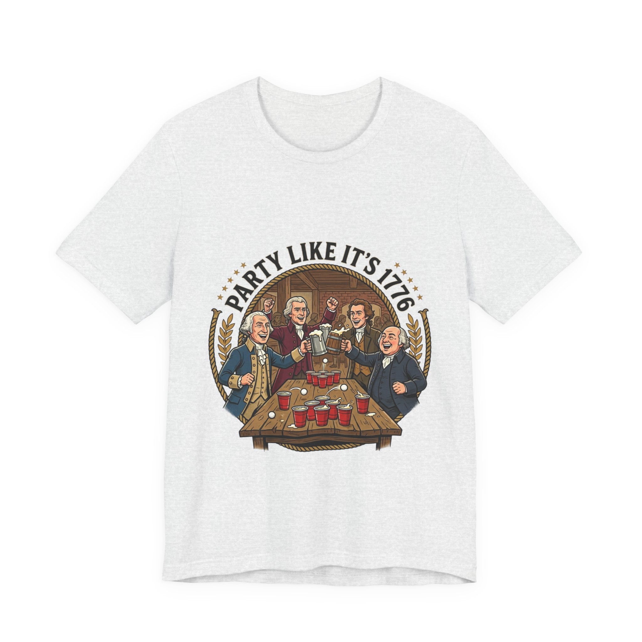 T-Shirt — “Party Like It’s 1776” Revolutionary Patriots Graphic Tee