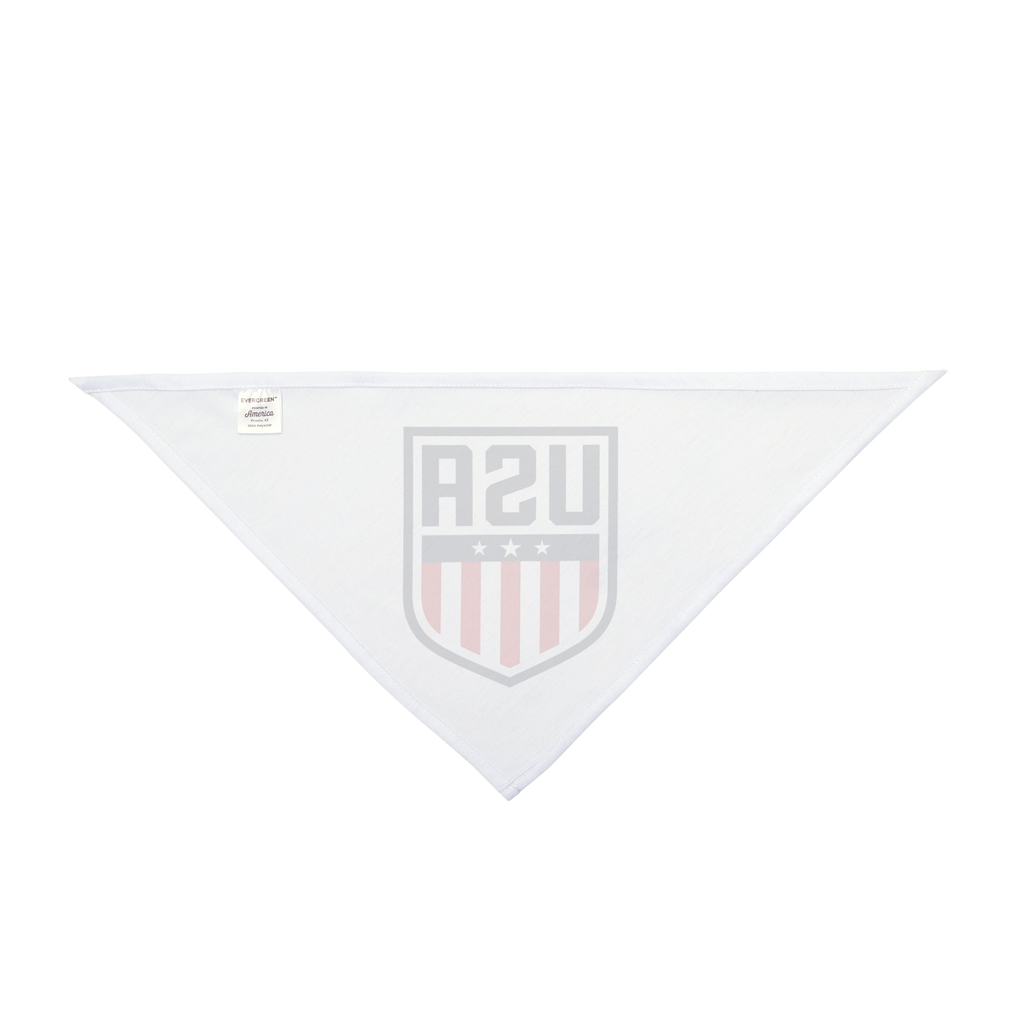 USA Shield Pet Bandana – Patriotic Red White & Blue Dog Scarf for 4th of July, Sporting Events & Everyday Wear