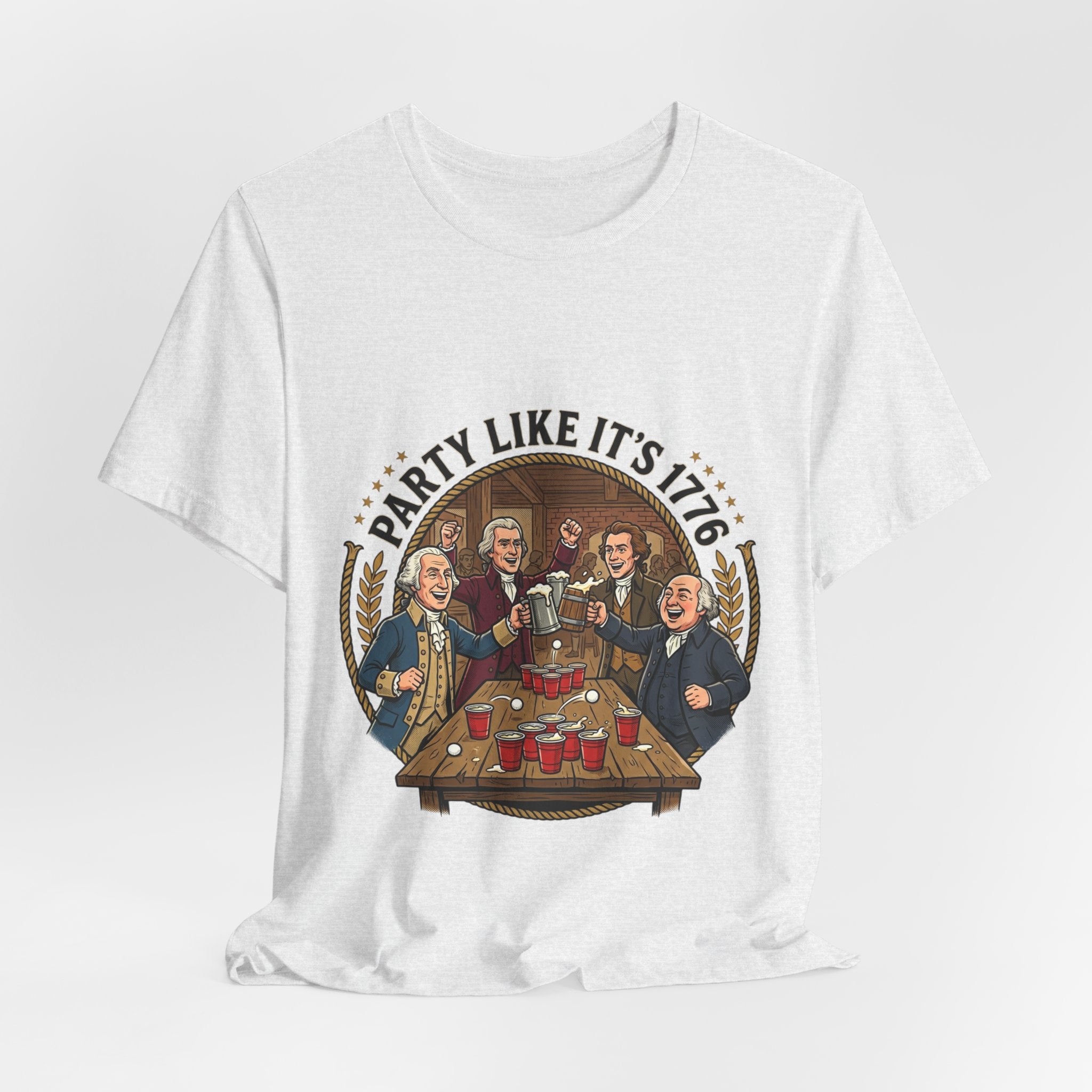 T-Shirt — “Party Like It’s 1776” Revolutionary Patriots Graphic Tee