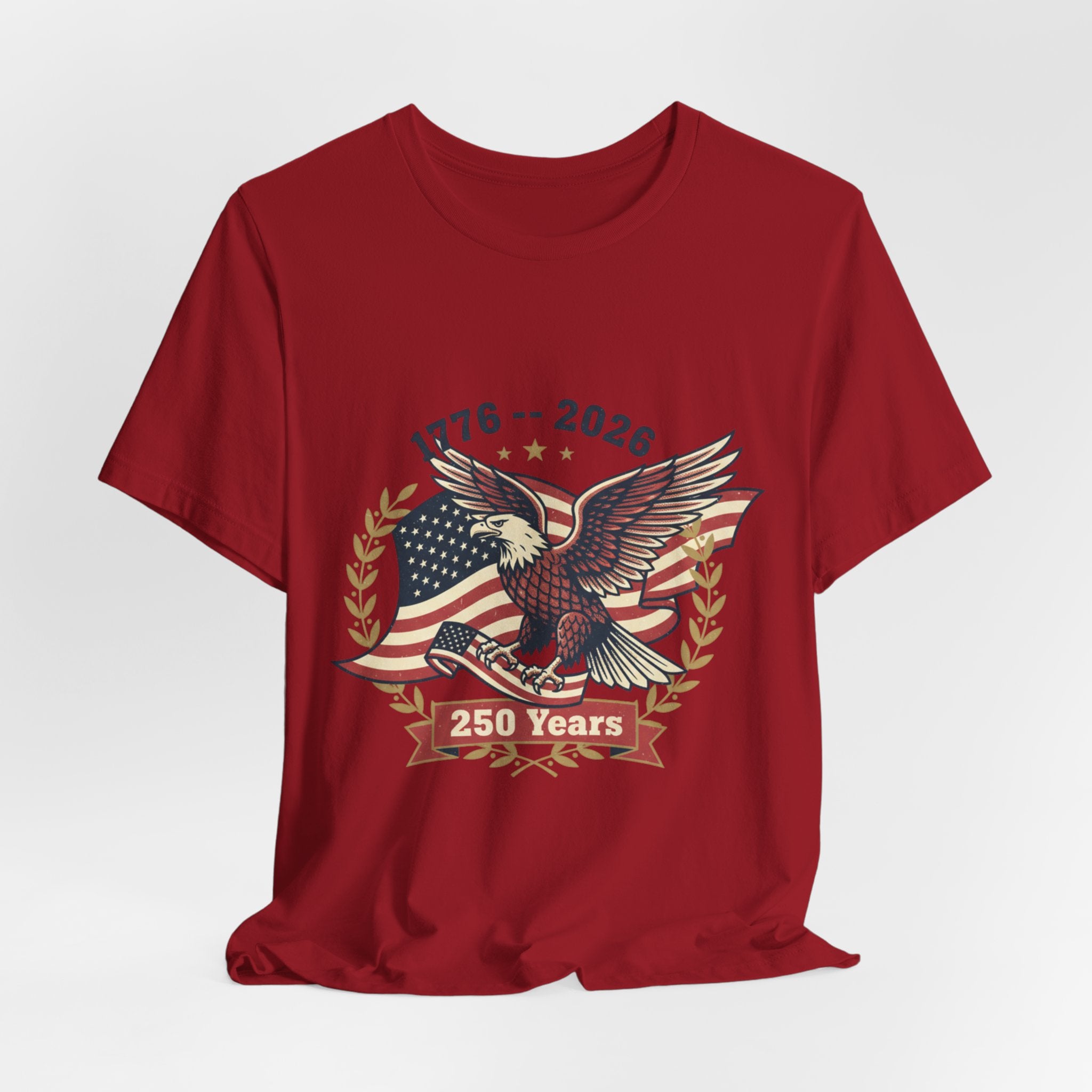 1776–2026 Eagle with American Flag T-Shirt | 250 Years Anniversary