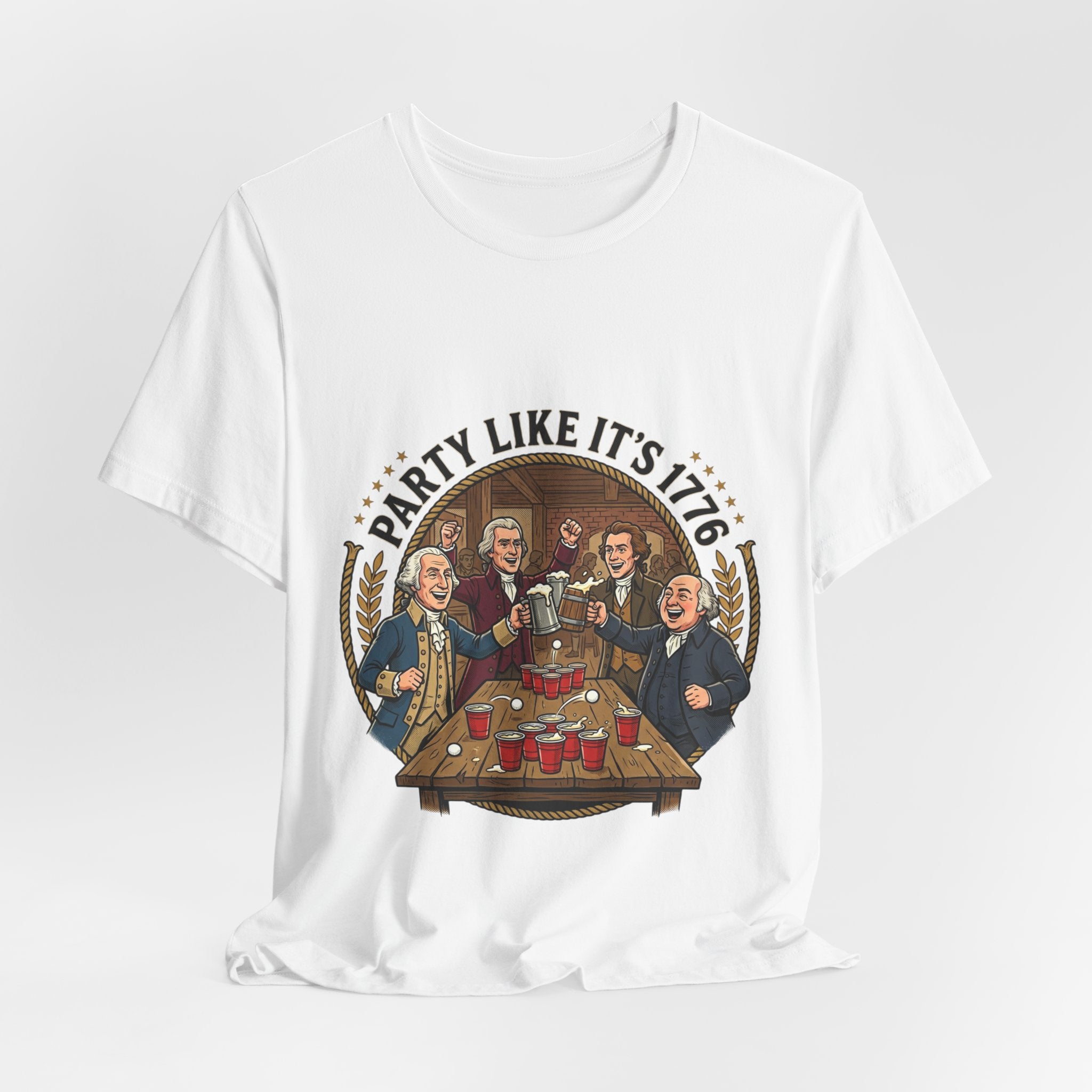 T-Shirt — “Party Like It’s 1776” Revolutionary Patriots Graphic Tee