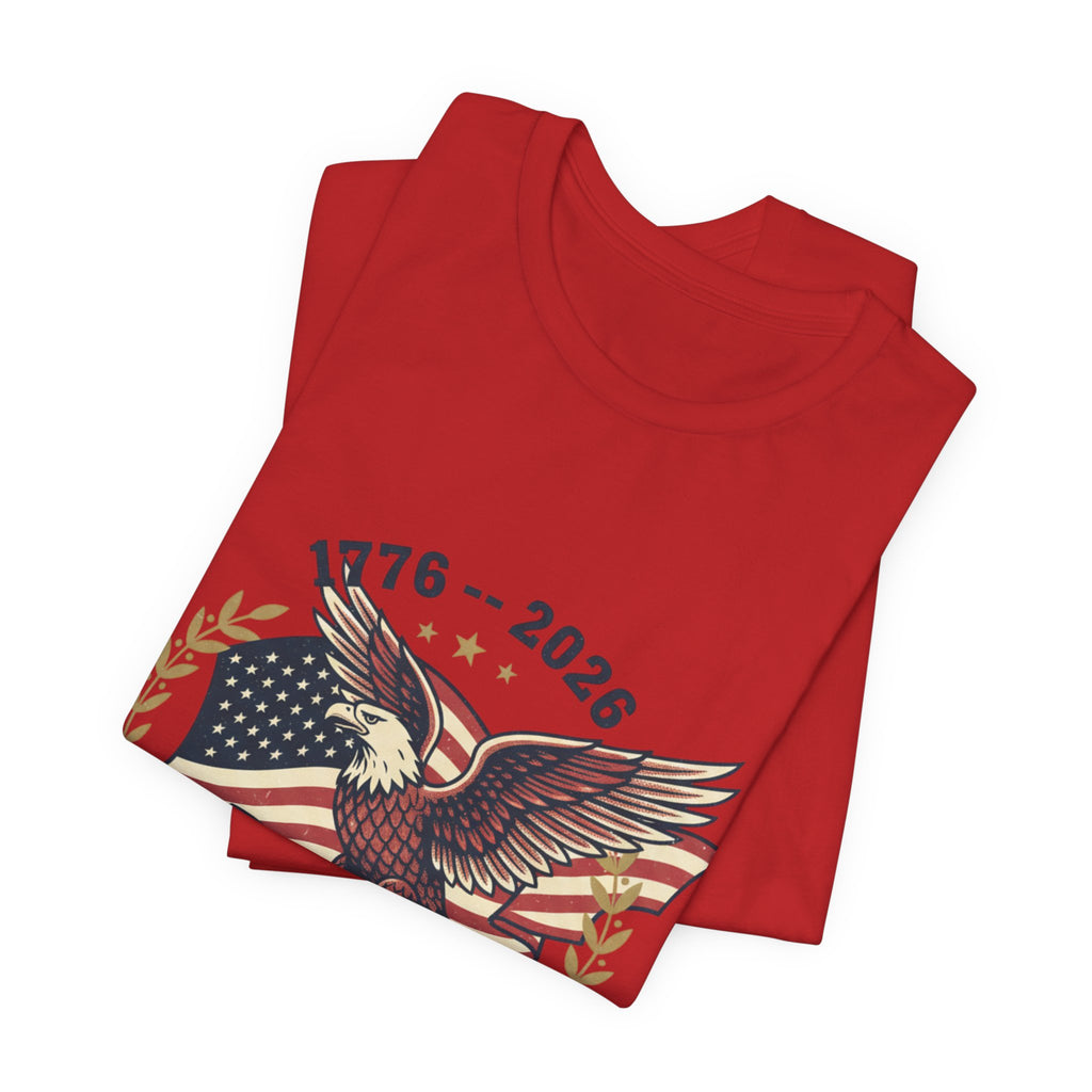 1776–2026 Eagle with American Flag T-Shirt | 250 Years Anniversary