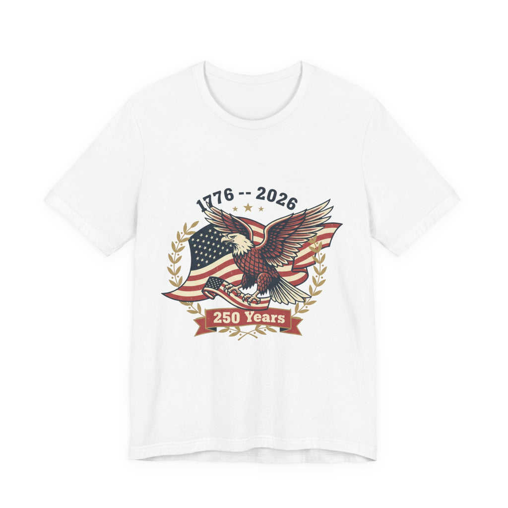 1776–2026 Eagle with American Flag T-Shirt | 250 Years Anniversary