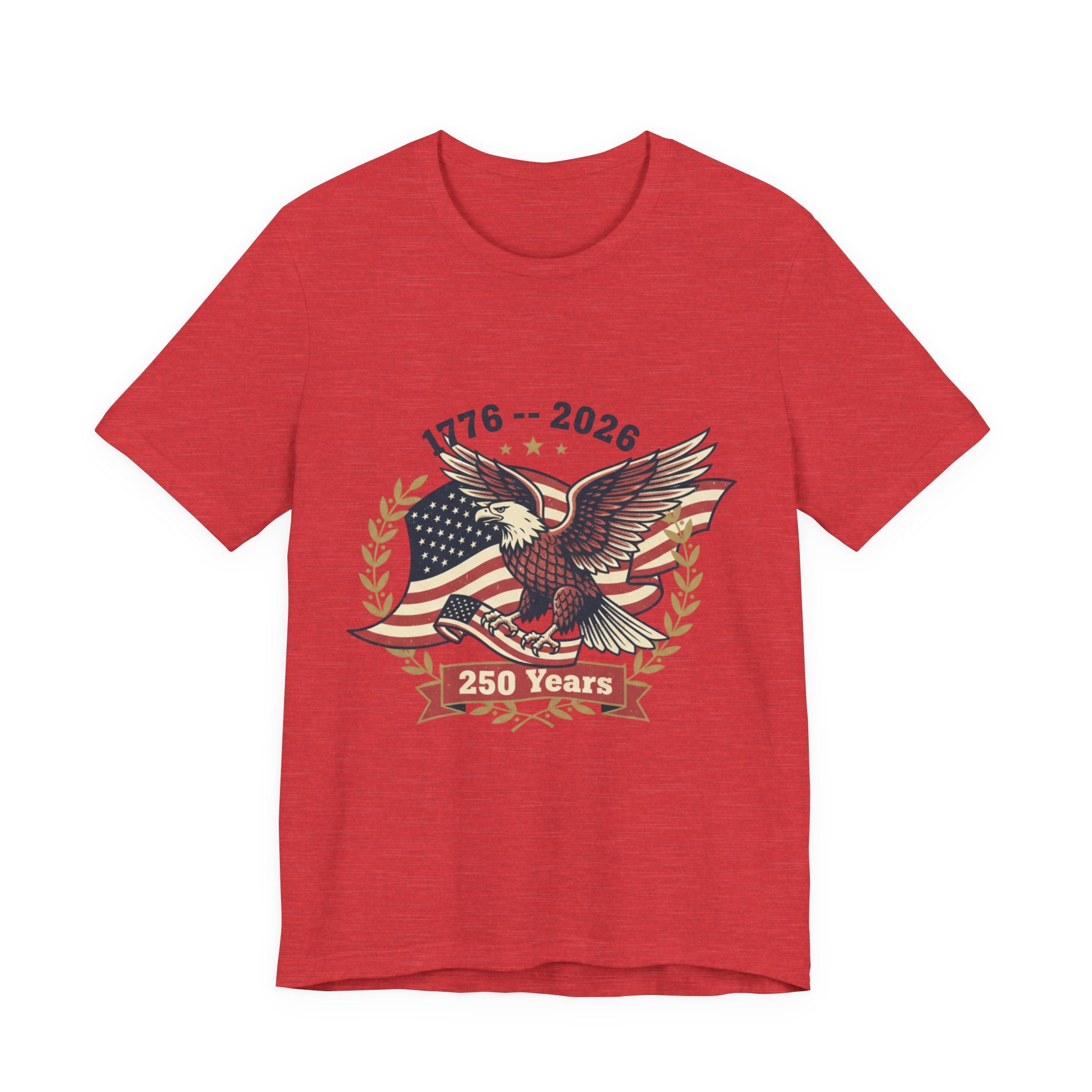 1776–2026 Eagle with American Flag T-Shirt | 250 Years Anniversary