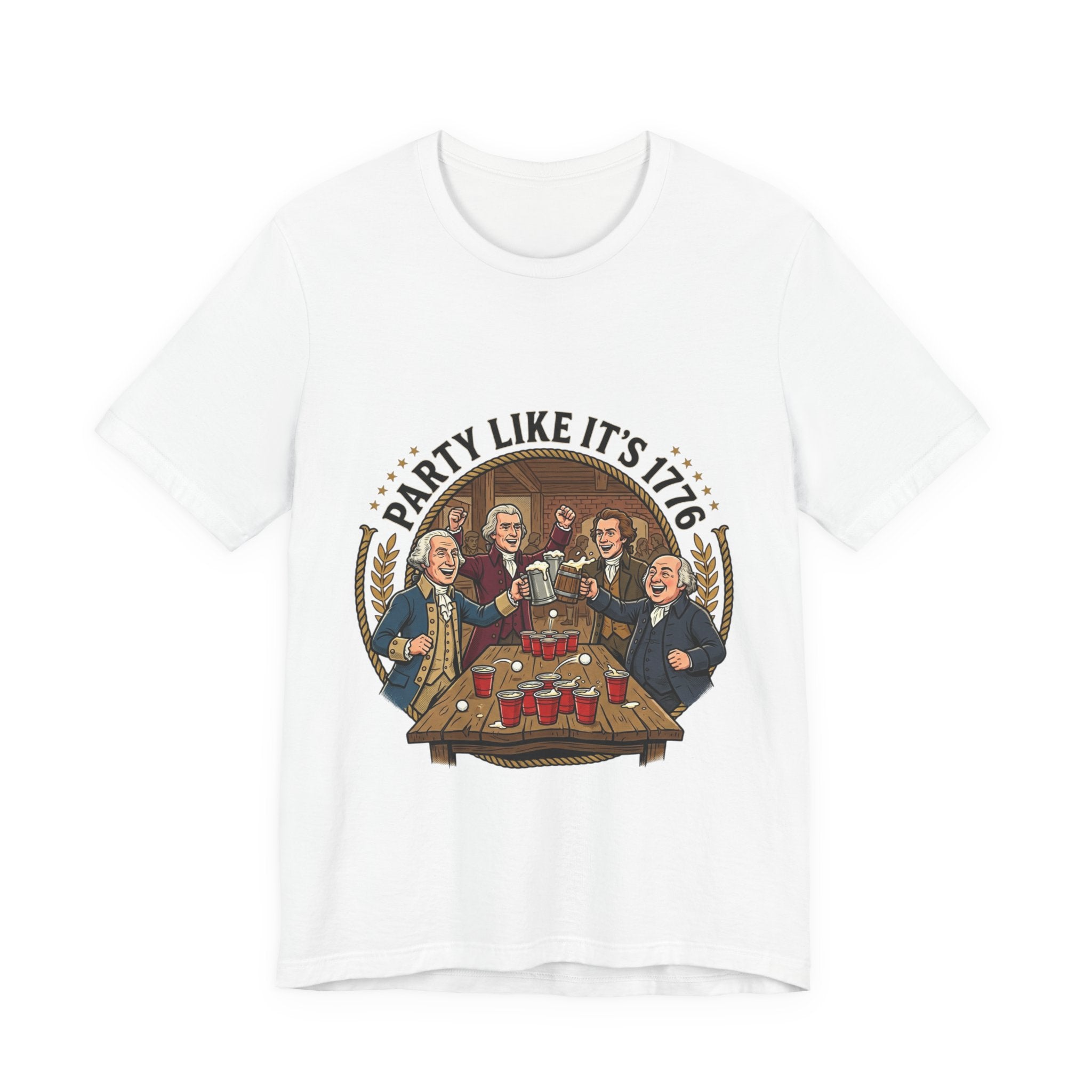 T-Shirt — “Party Like It’s 1776” Revolutionary Patriots Graphic Tee