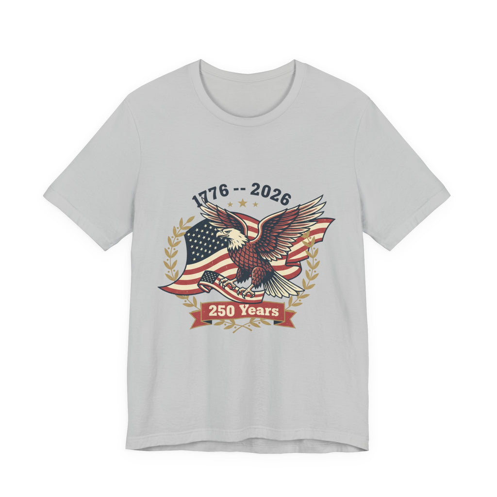 1776–2026 Eagle with American Flag T-Shirt | 250 Years Anniversary