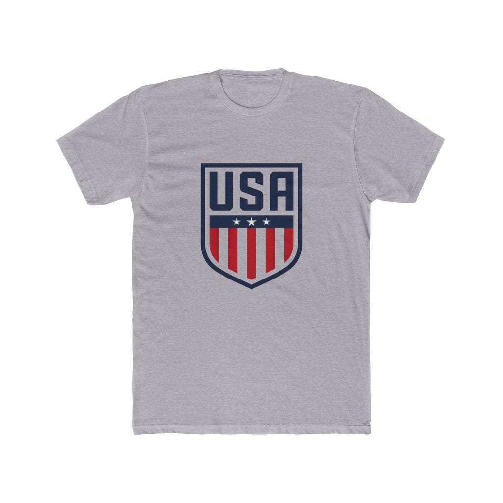 USA Shield T-Shirt — Red, White & Blue Patriotic Tee