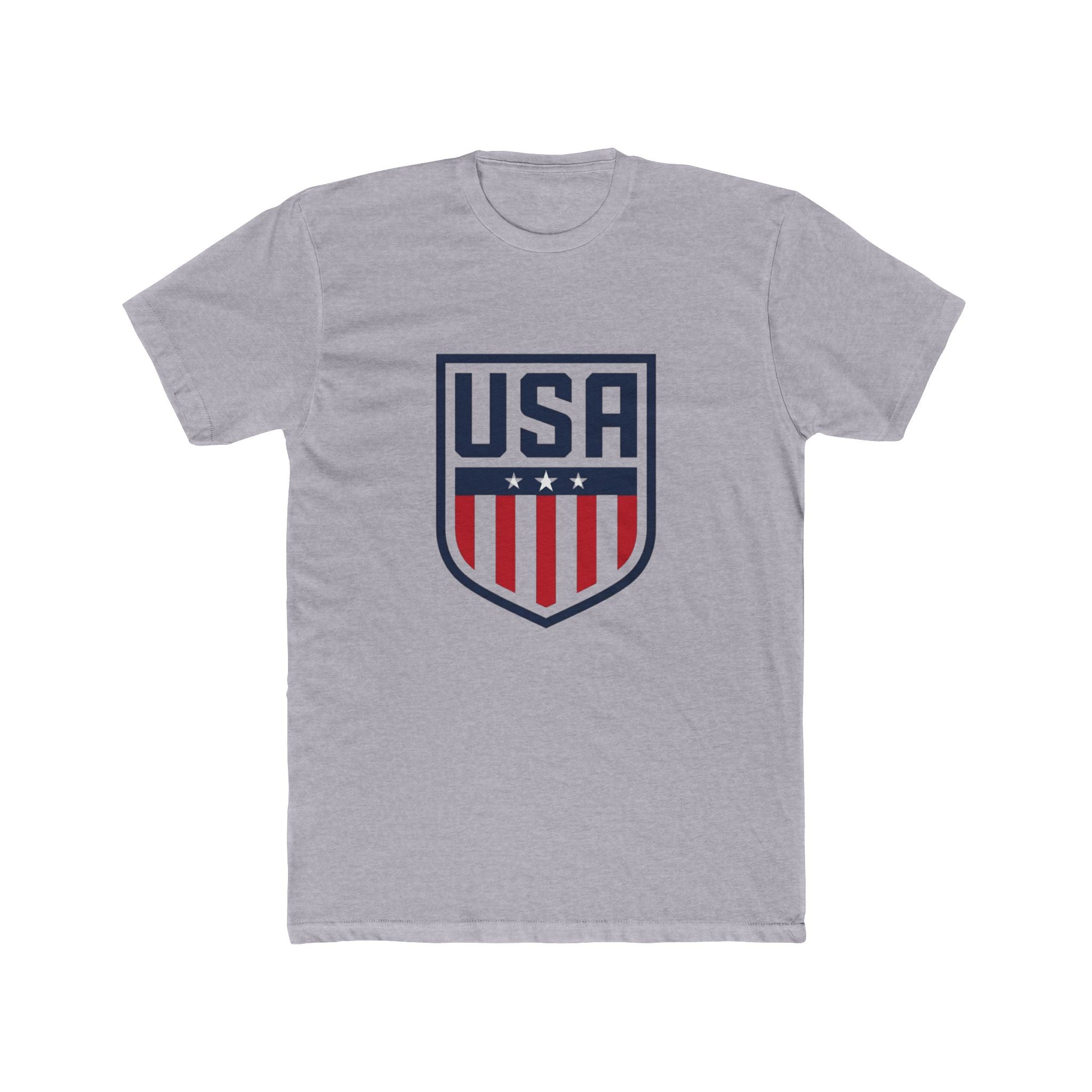 USA Shield T-Shirt — Red, White & Blue Patriotic Tee