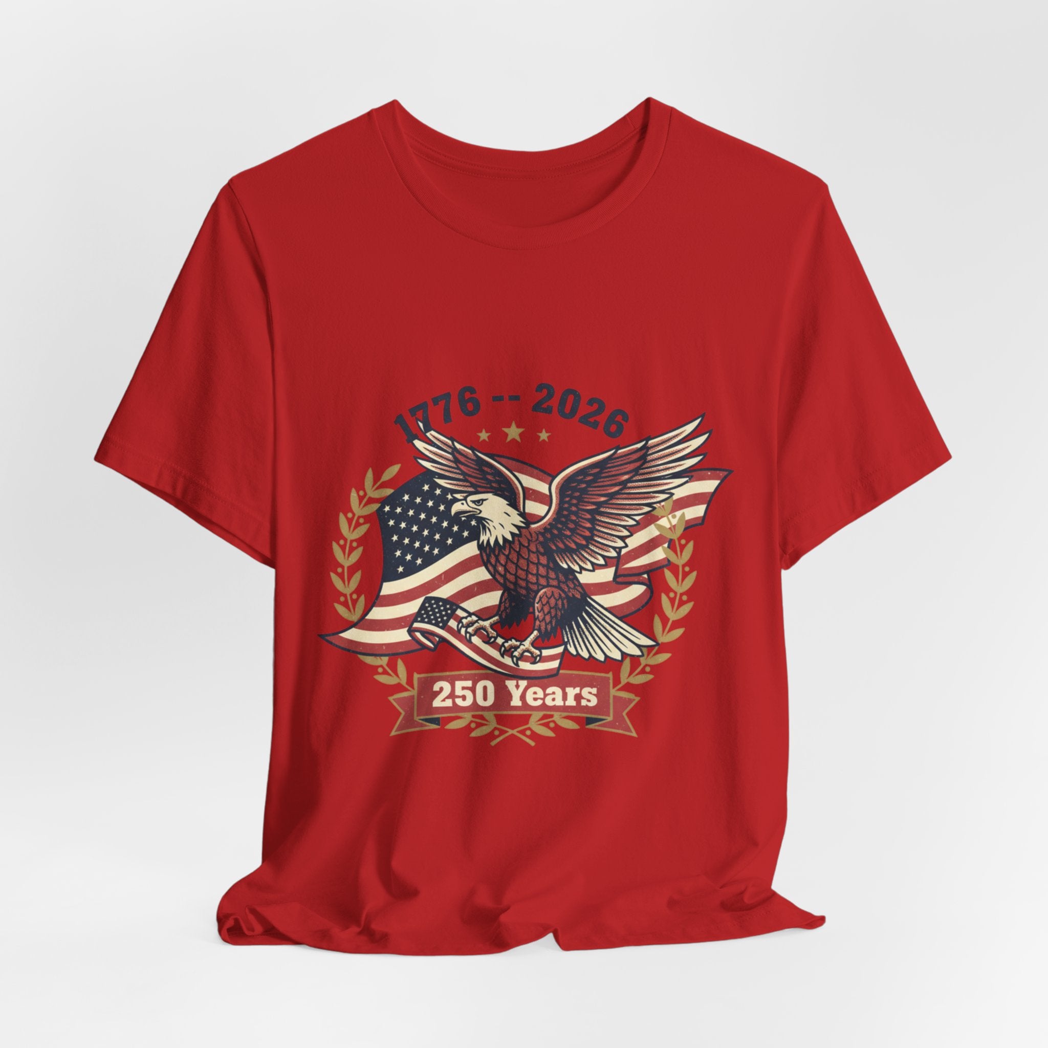 1776–2026 Eagle with American Flag T-Shirt | 250 Years Anniversary