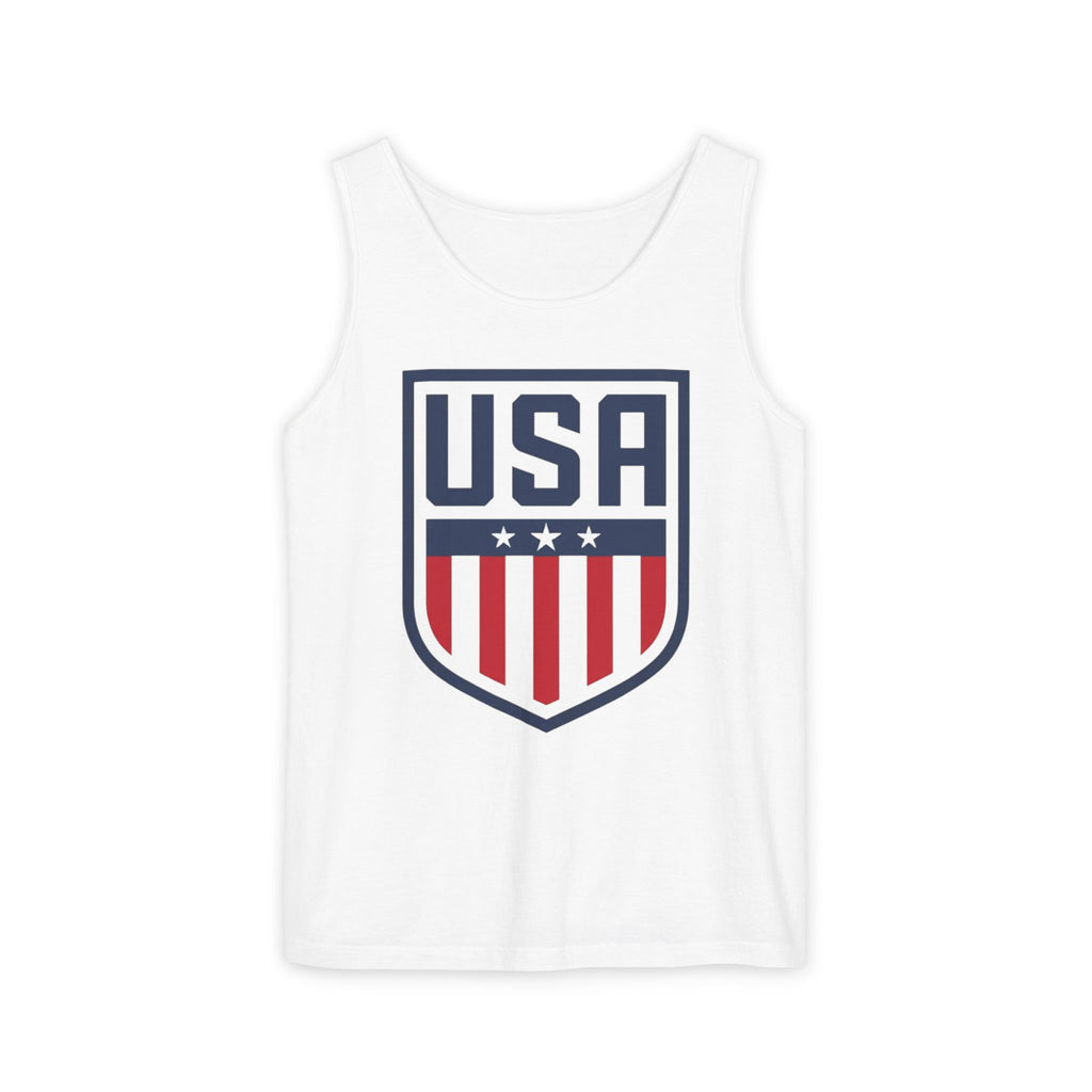 USA Shield Tank Top — Patriotic American Flag Athletic Tank