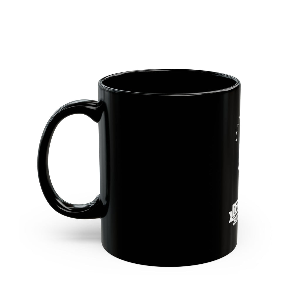 1776–2026 Revolutionary Soldier 250 Years of Freedom Mug | Black Ceramic