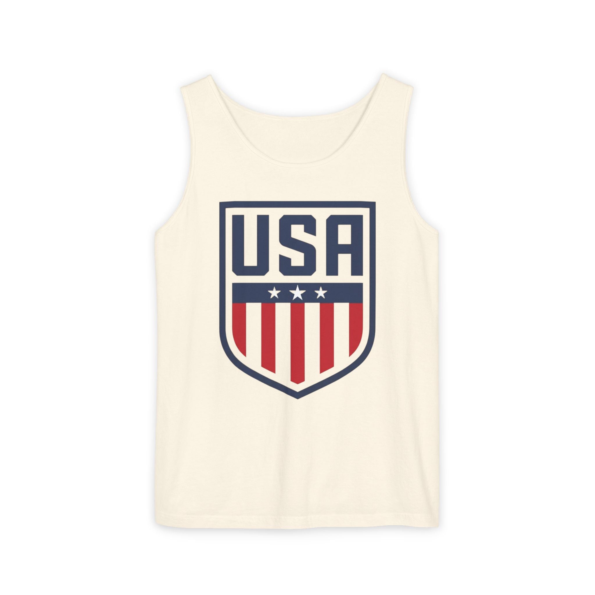 USA Shield Tank Top — Patriotic American Flag Athletic Tank