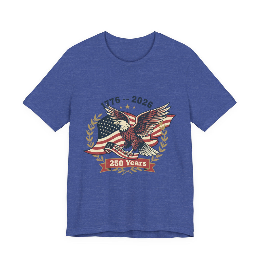 1776–2026 Eagle with American Flag T-Shirt | 250 Years Anniversary