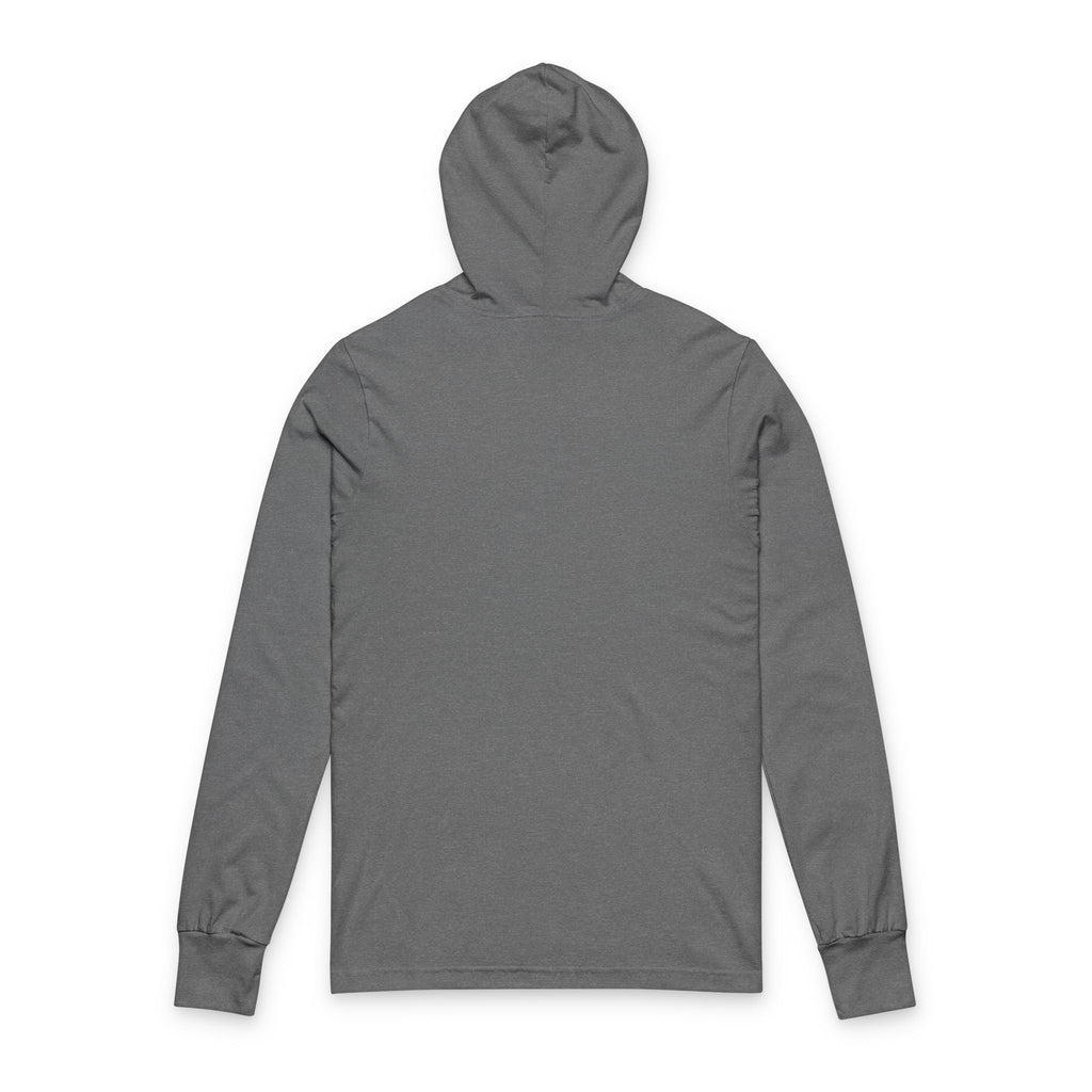Eagle Crest Hooded Long-Sleeve Tee — Small Chest Emblem, Patriotic Casual Shirt