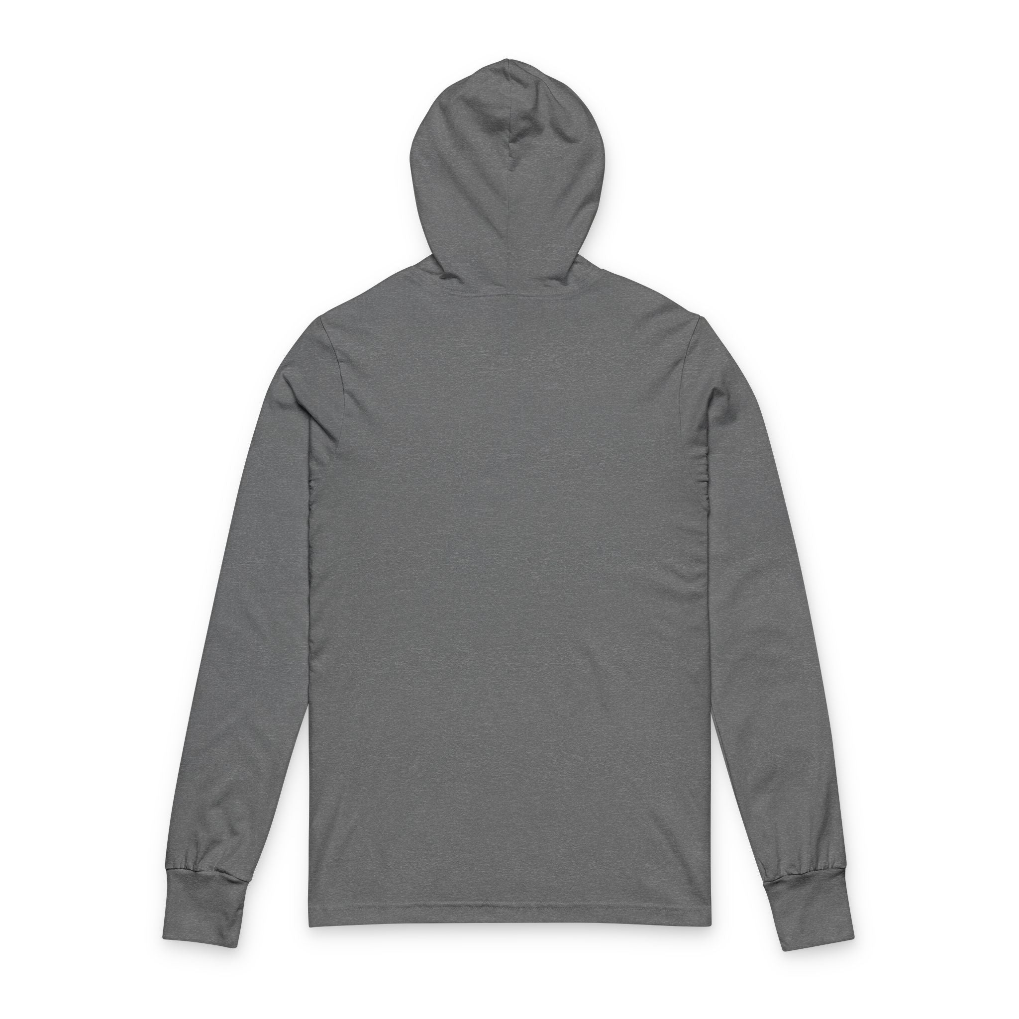 Eagle Crest Hooded Long-Sleeve Tee — Small Chest Emblem, Patriotic Casual Shirt