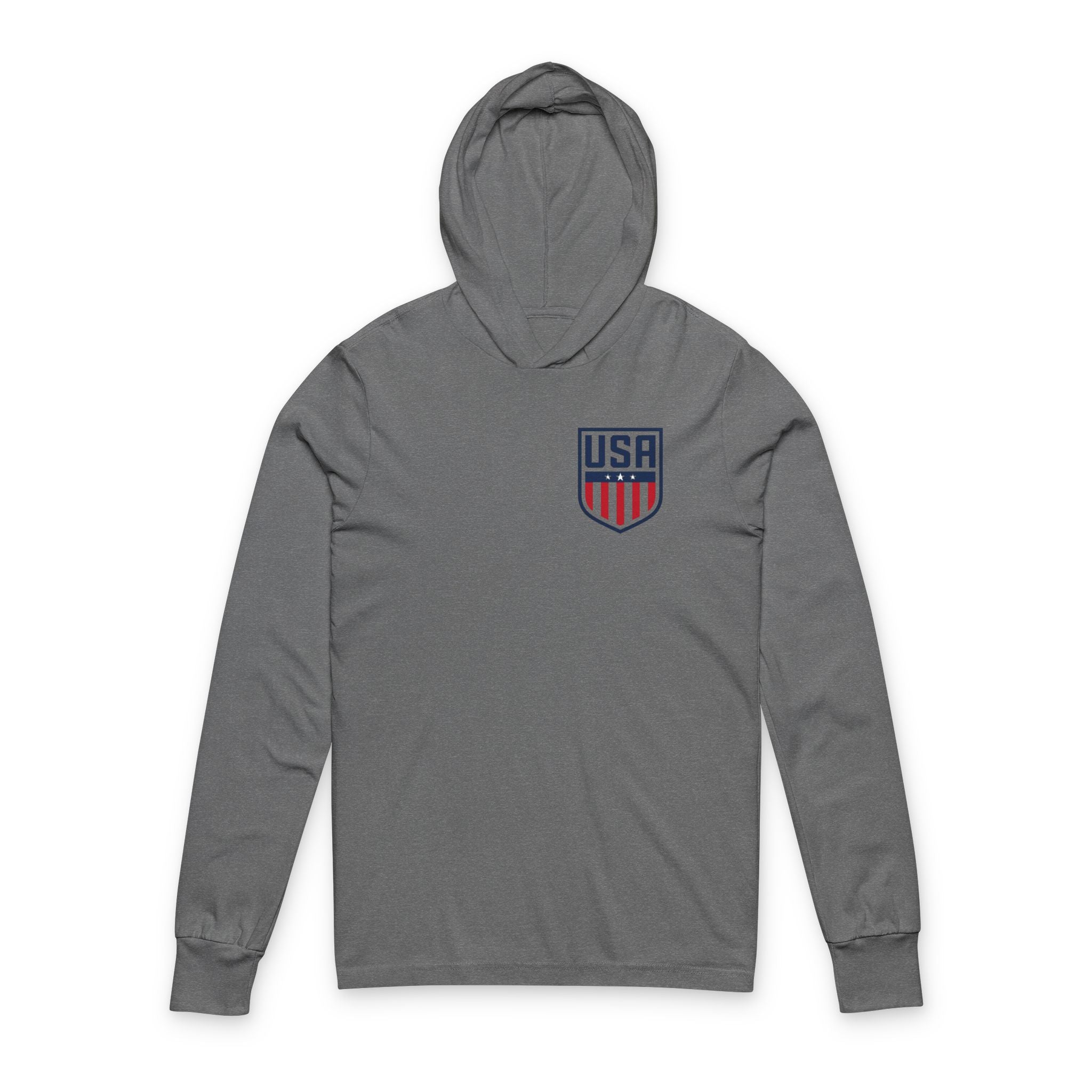 USA Shield Hooded Long Sleeve Tee