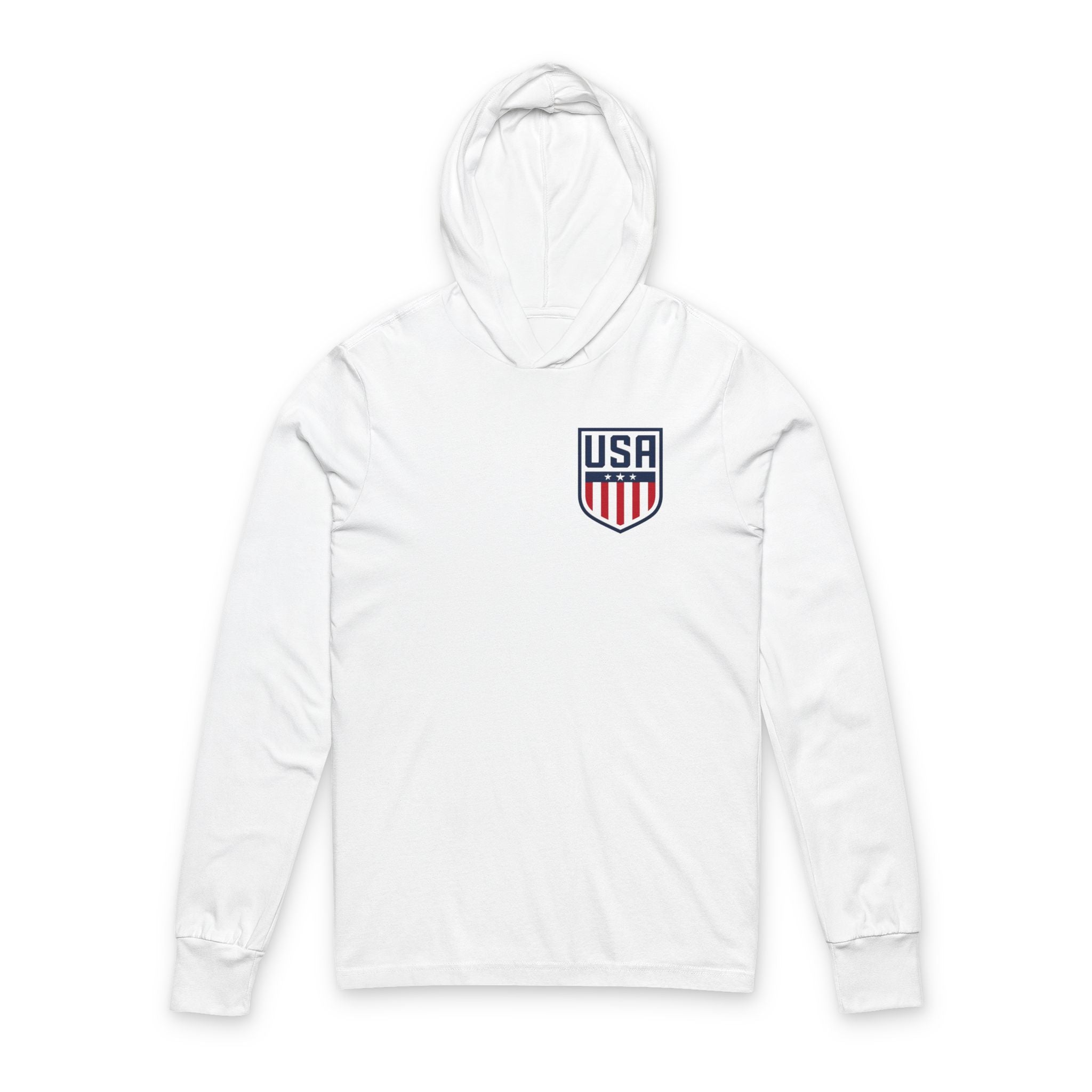 USA Shield Hooded Long Sleeve Tee