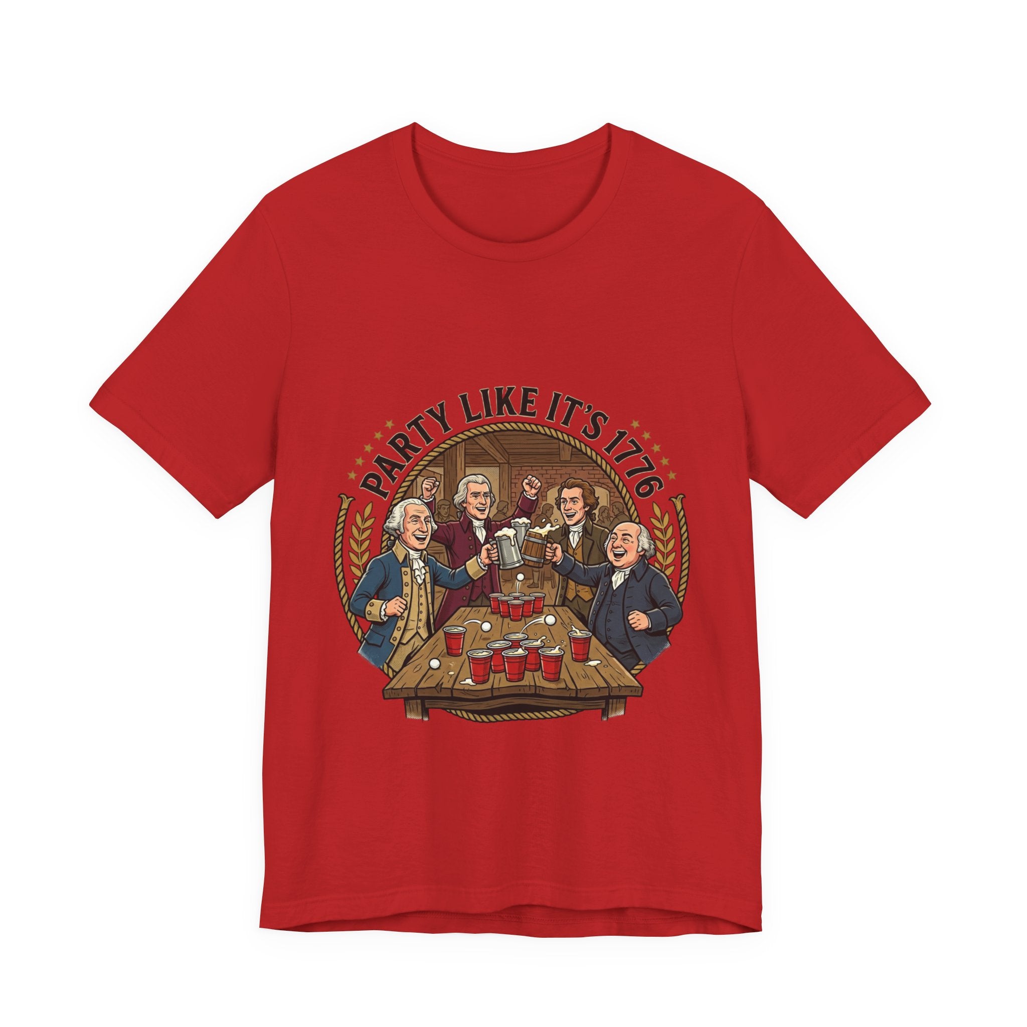 T-Shirt — “Party Like It’s 1776” Revolutionary Patriots Graphic Tee