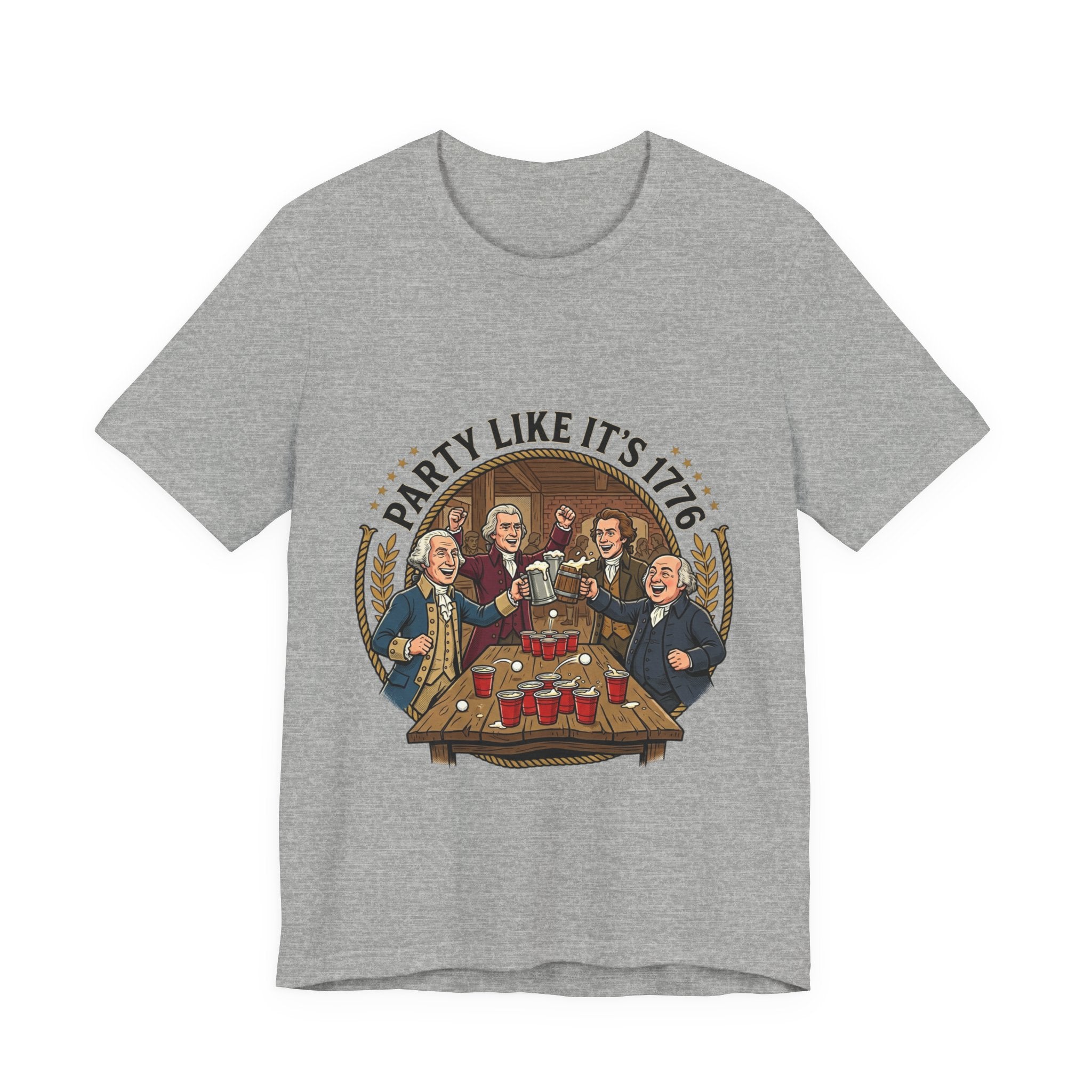T-Shirt — “Party Like It’s 1776” Revolutionary Patriots Graphic Tee