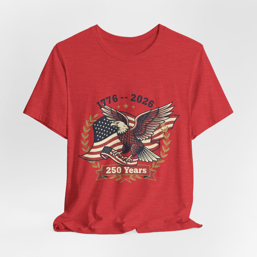 1776–2026 Eagle with American Flag T-Shirt | 250 Years Anniversary