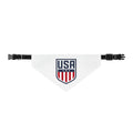 USA Shield Clip-On Pet Bandana — Patriotic Dog & Cat Accessory for 4th of July, Sports Events, and Everyday Wear