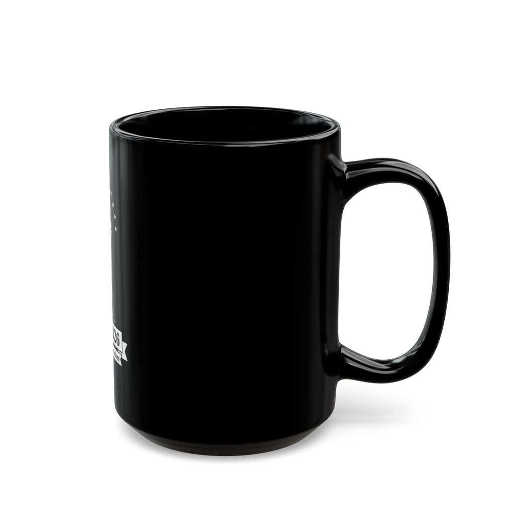 1776–2026 Revolutionary Soldier 250 Years of Freedom Mug | Black Ceramic