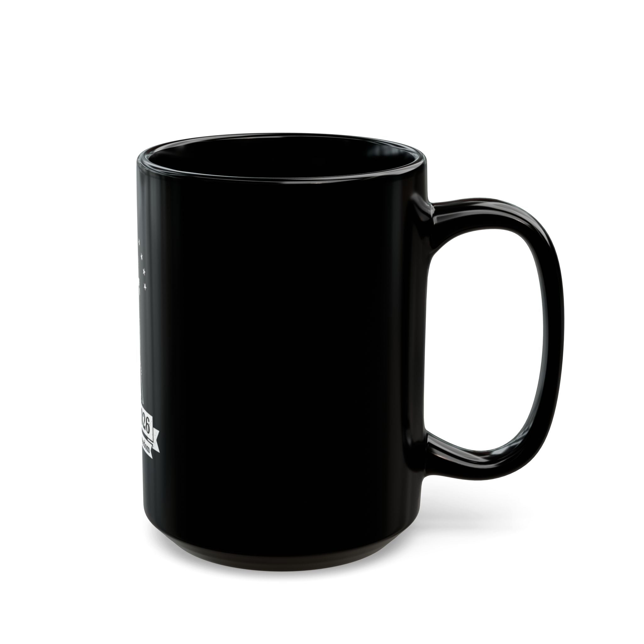 1776–2026 Revolutionary Soldier 250 Years of Freedom Mug | Black Ceramic