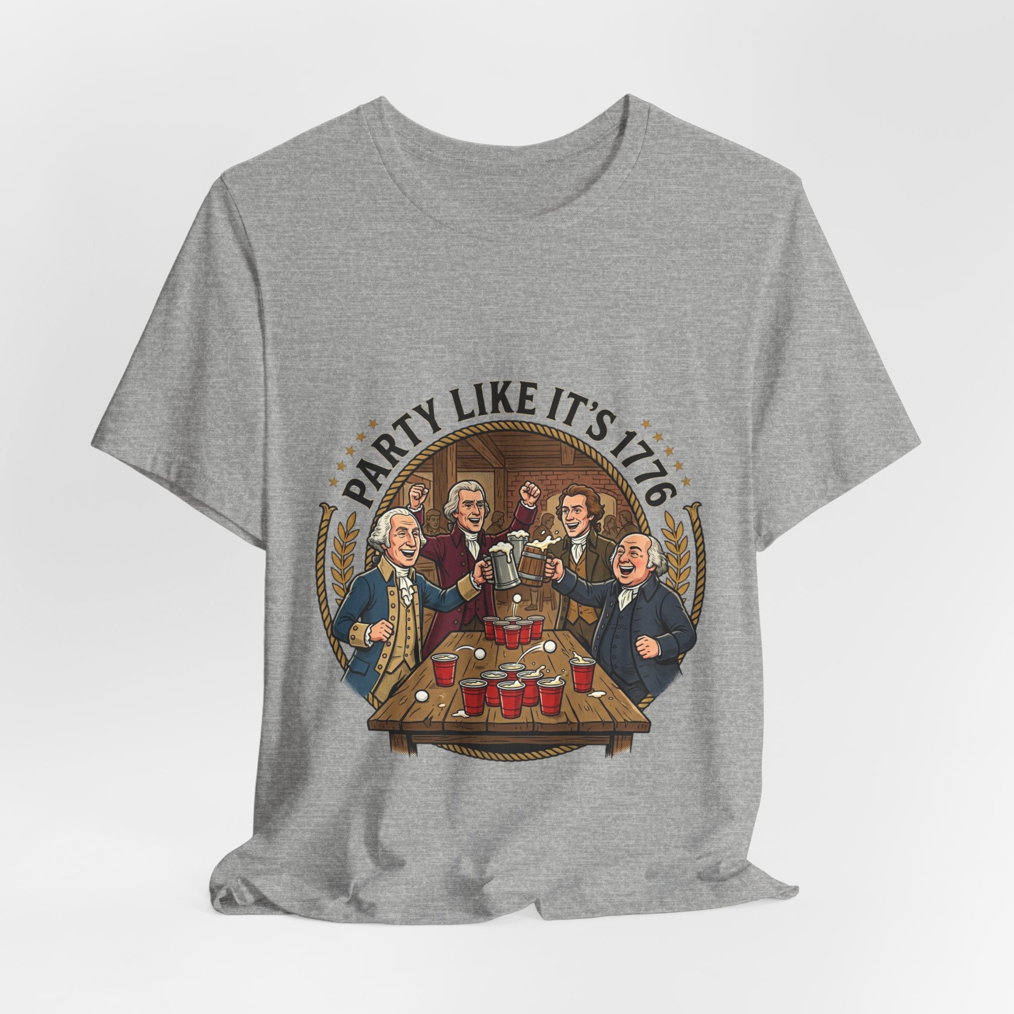 T-Shirt — “Party Like It’s 1776” Revolutionary Patriots Graphic Tee